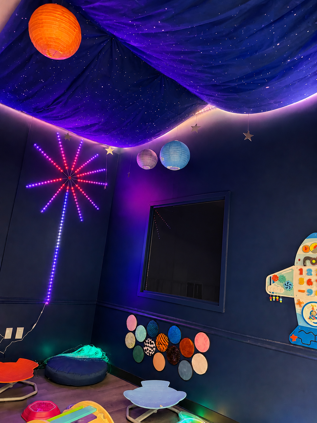 Space themed sensory room